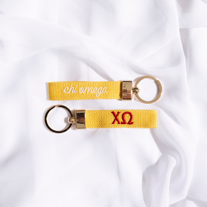 Sorority Embroidered Keychain