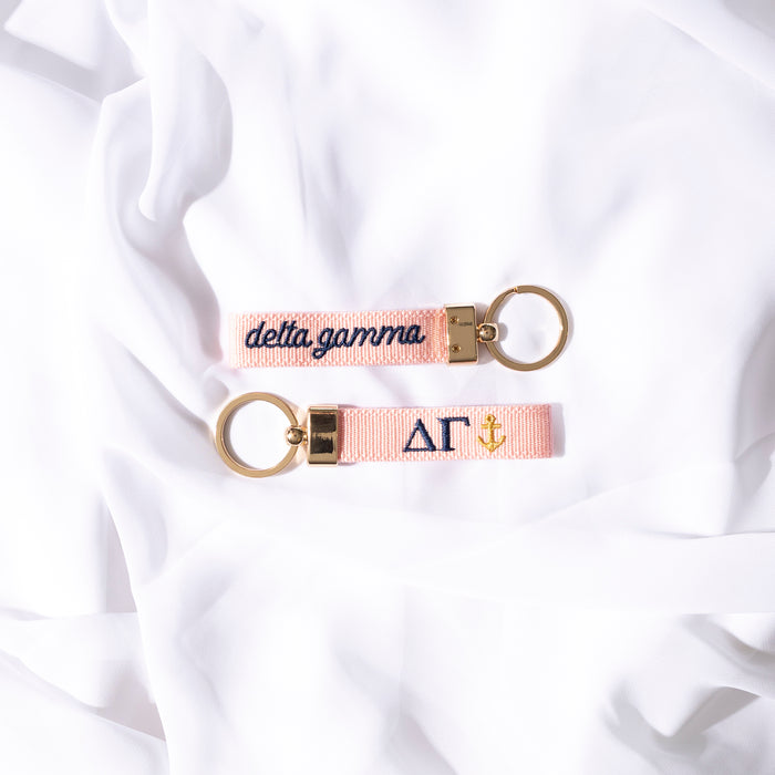 Sorority Embroidered Keychain