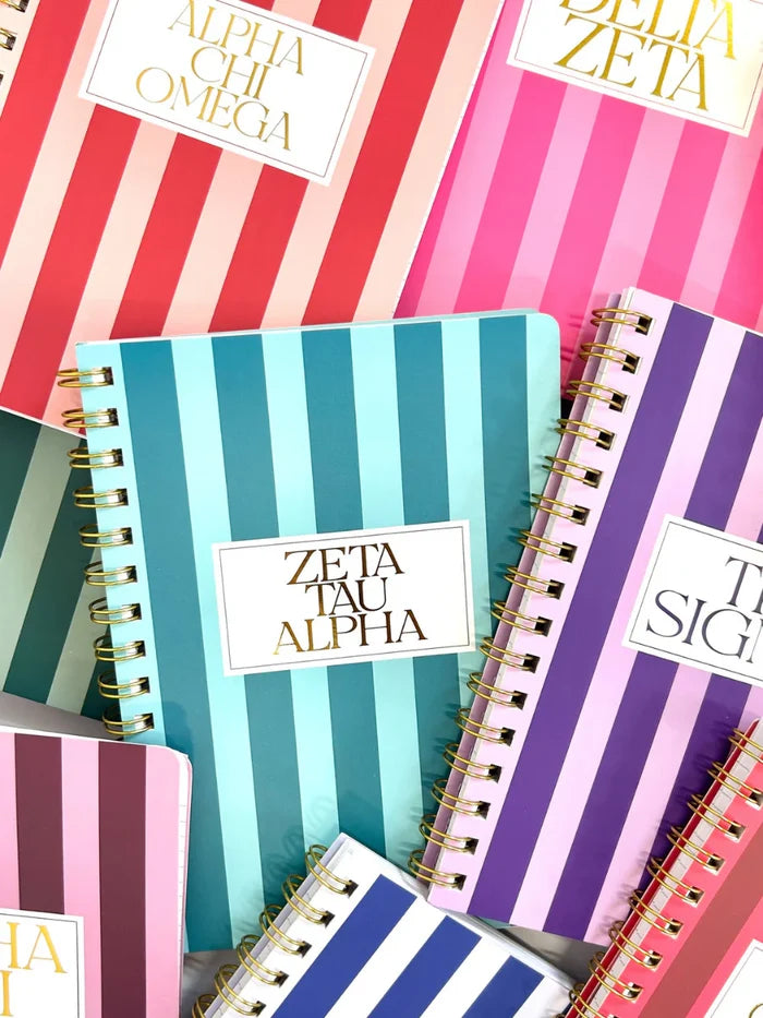 Sorority Stripe Notebook