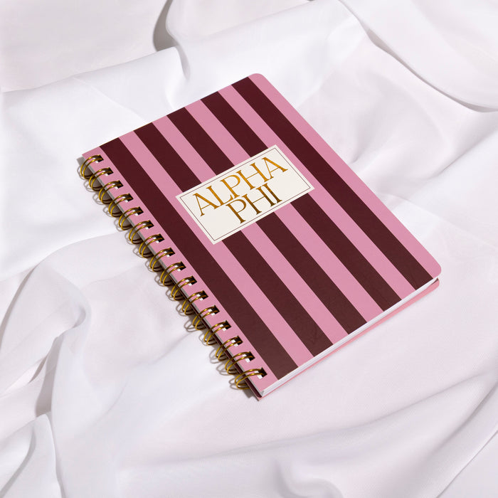 Sorority Stripe Notebook