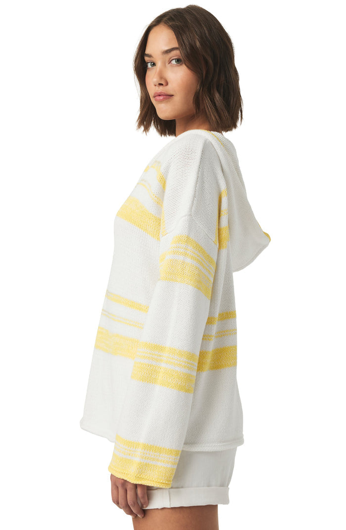 splendid blondie stripe hoodie