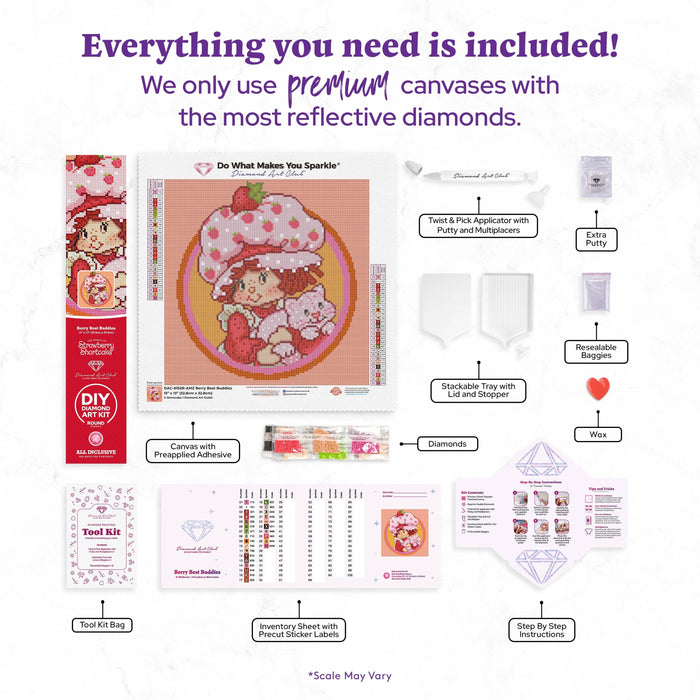 Strawberry Shortcake Berry Best Buddies - Diamond Art Club DIY Kit