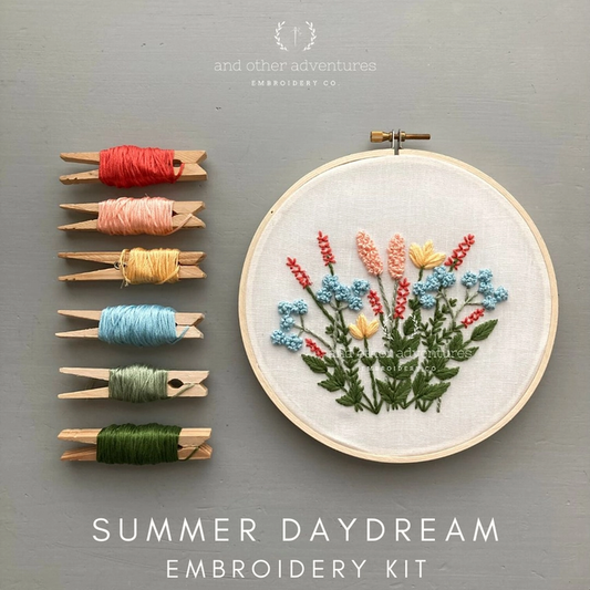 Summer Daydream Hand Embroidery Kit #4086WS