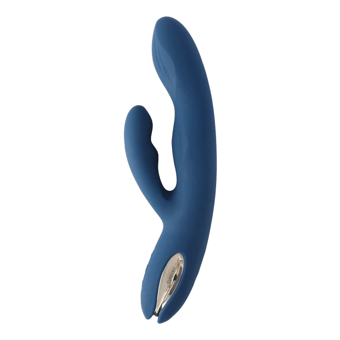 Svakom Aylin blå fleksibel vibrator med mat overflate og dobbel stimuleringsarm