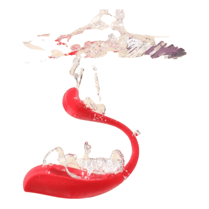 Vannfast rød Svakom Phoenix Neo 2 vibrator i vannsprut for dusjbruk