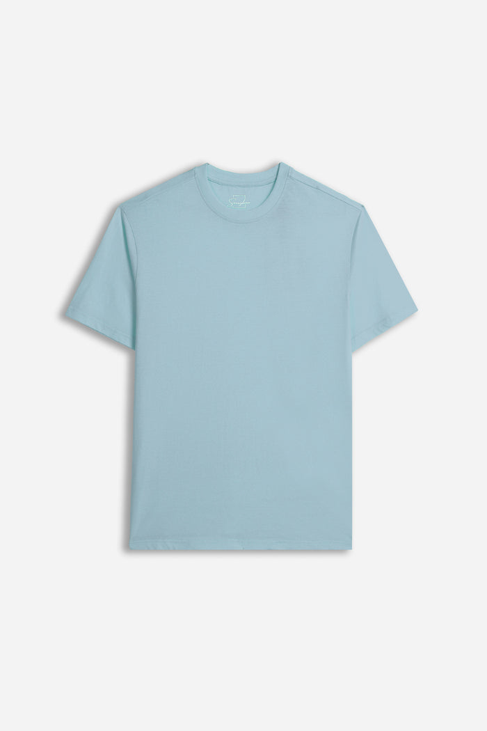T-SHIRT GIROCOLLO BASIC POLVERE