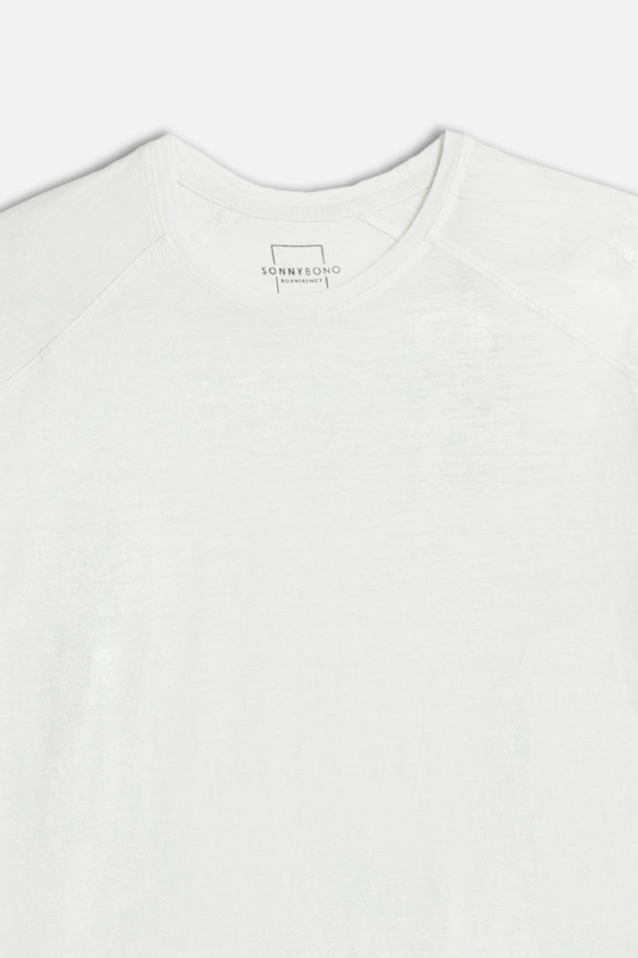 T-SHIRT GIROCOLLO BASIC SLUB GRIGIO GHIACCIO