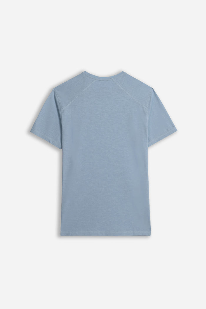 T-SHIRT GIROCOLLO BASIC SLUB POLVERE