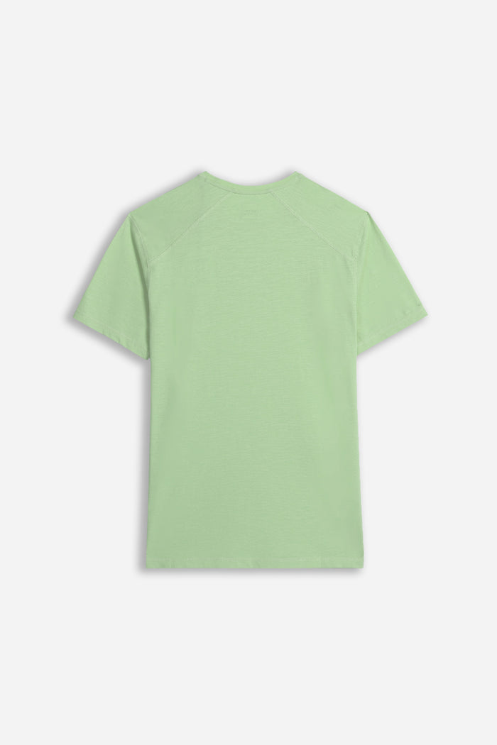 T-SHIRT GIROCOLLO BASIC SLUB SALVIA