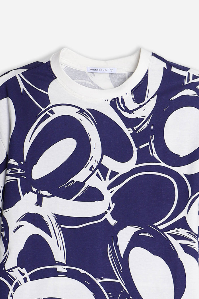 T-SHIRT GIROCOLLO FANTASIA F BLUETTE