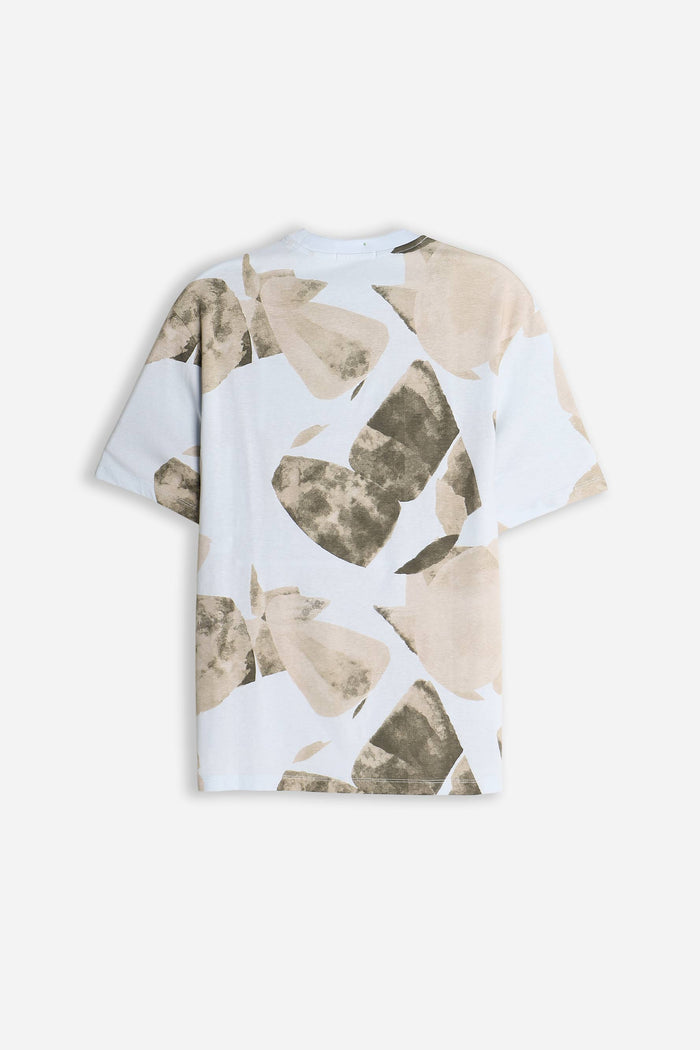T-SHIRT GIROCOLLO FANTASIA F CIELO