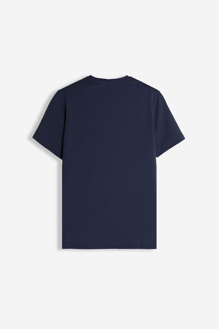 T-SHIRT GIROCOLLO MANICA CORTA BLEU