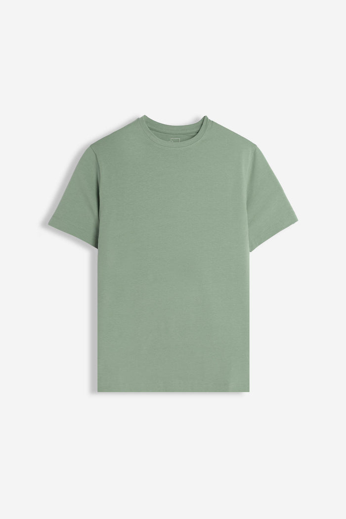 T-SHIRT GIROCOLLO MANICA CORTA TORTORA