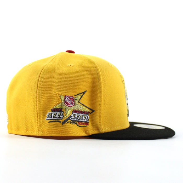 Tampa Bay Lightning 1999 All Star Game New Era 59Fifty Fitted Hat (Gold Black Gray Under brim)