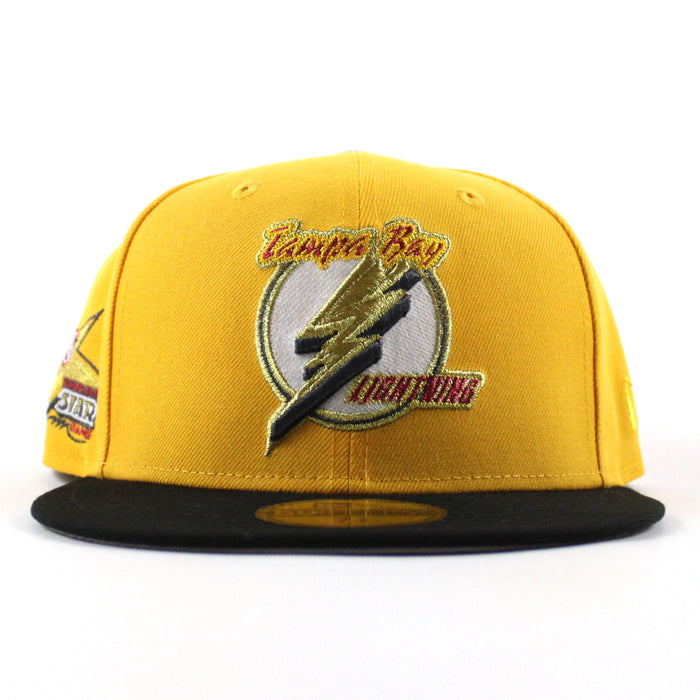 Tampa Bay Lightning 1999 All Star Game New Era 59Fifty Fitted Hat (Gold Black Gray Under brim)