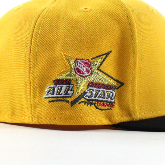 Tampa Bay Lightning 1999 All Star Game New Era 59Fifty Fitted Hat (Gold Black Gray Under brim)