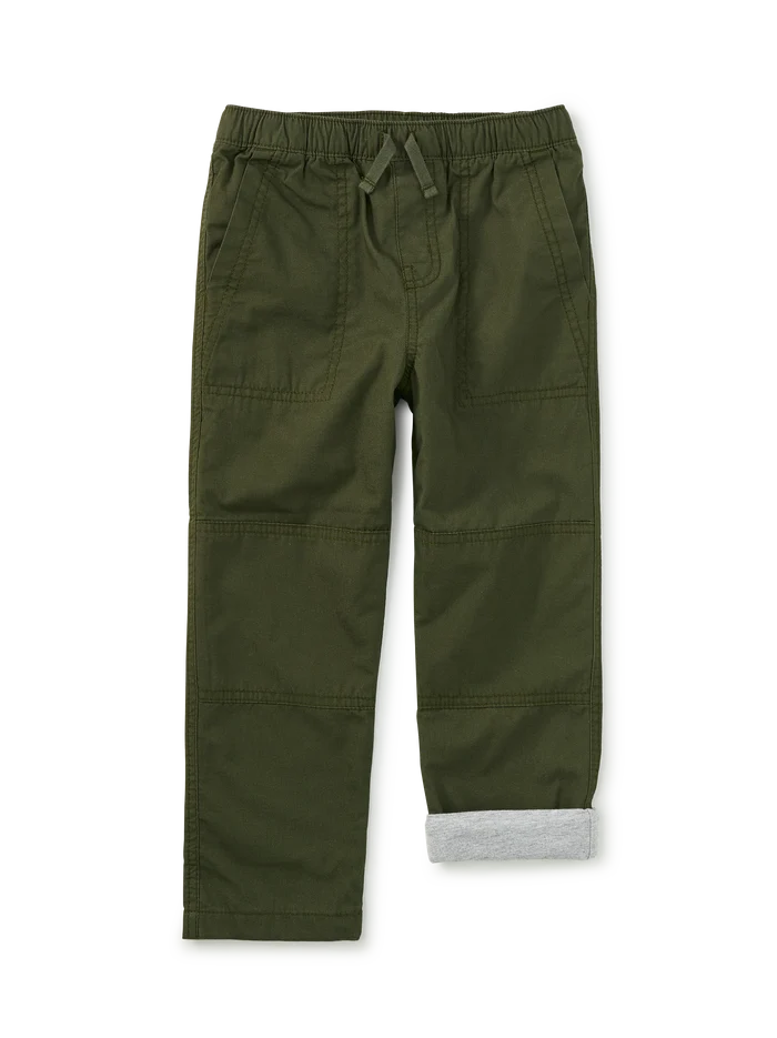 Tea Collection Cozy Does It Lined Pants in Grape Leaf