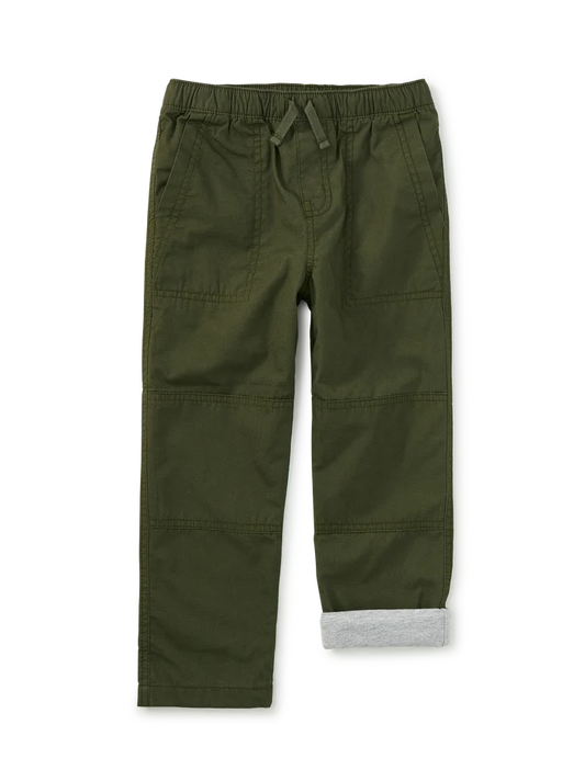 Tea Collection Cozy Does It Lined Pants in Grape Leaf