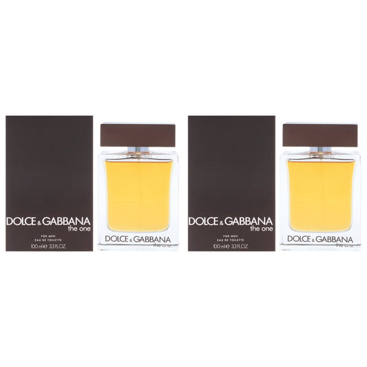 The One by Dolce and Gabbana for Men - 3.3 oz EDT Spray - Pack of 2