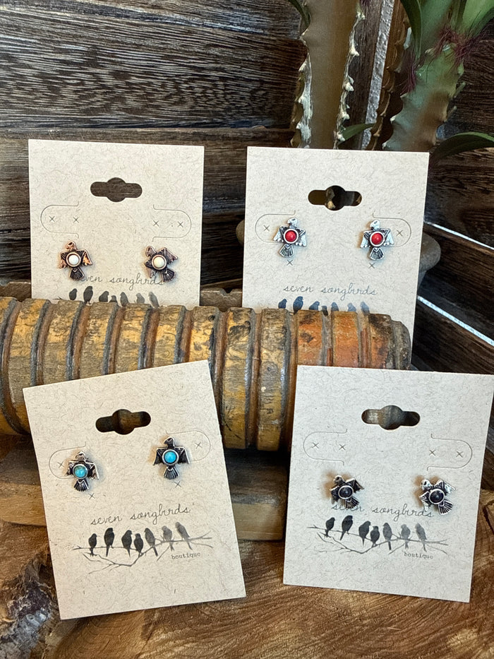 Thunderbird Mini Stud Earrings - 4 Colors
