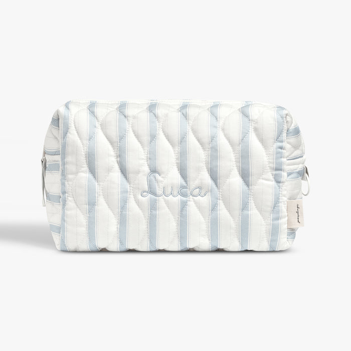 Toiletry Bag in Seaside Stripes.