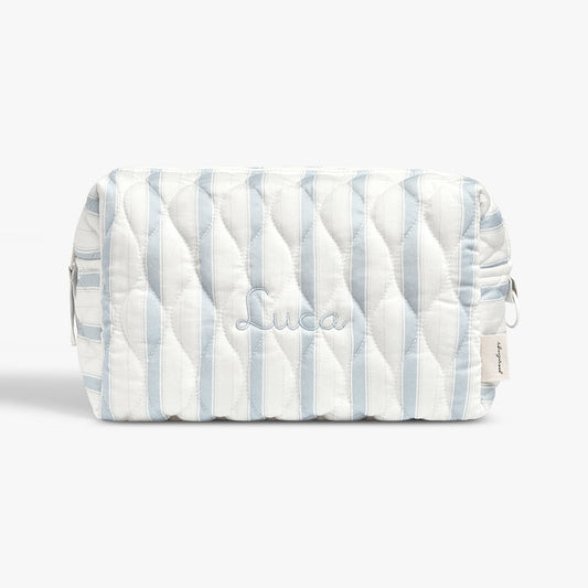 Toiletry Bag in Seaside Stripes.