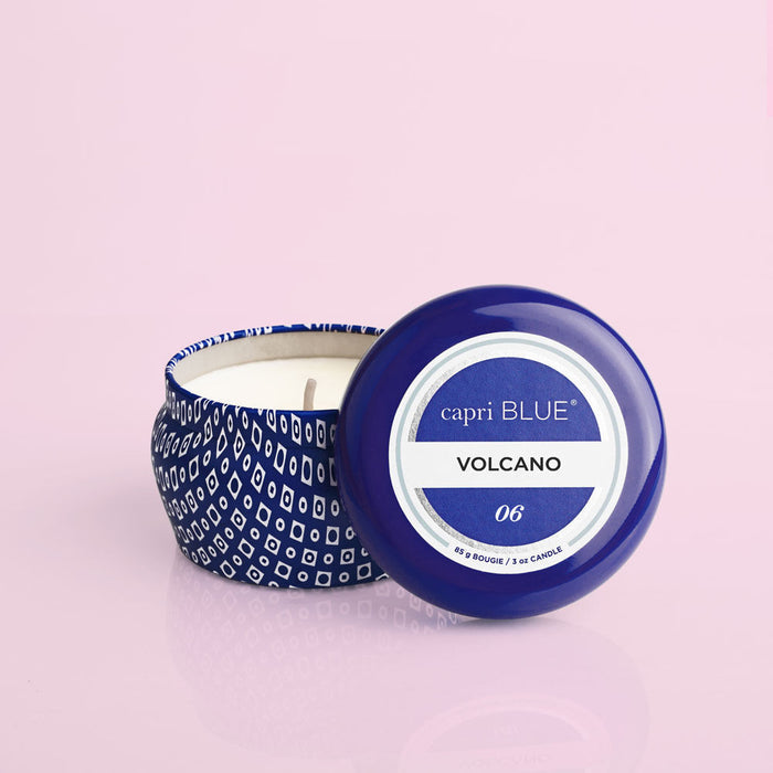 Blue Printed Mini Tin 3oz DISCONTINUED