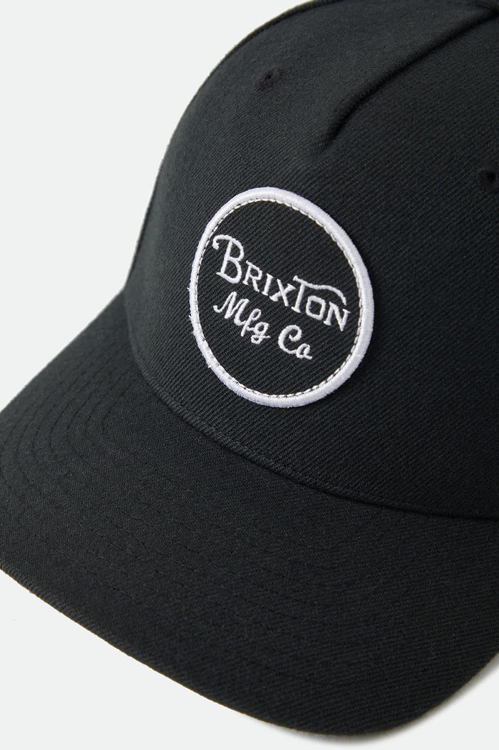 Unisex Wheeler Snapback in the color Black - Additional Laydown image