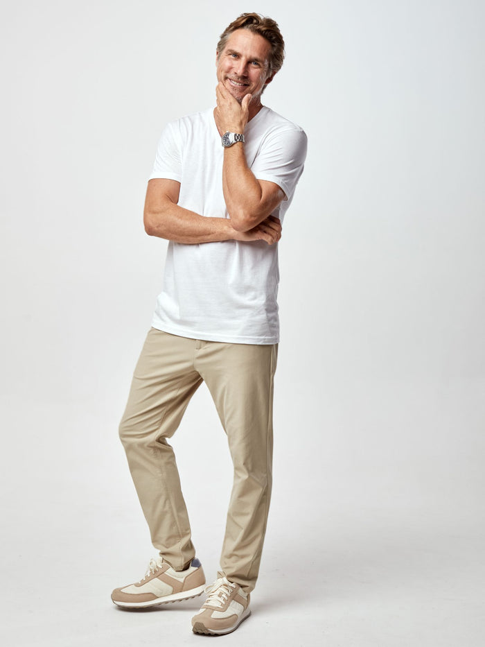Breathable Fabric for All-Day Comfort # Men's White V-Neck T-Shirts, Perfect Fit & Ultra-Soft | Fresh Clean Threads