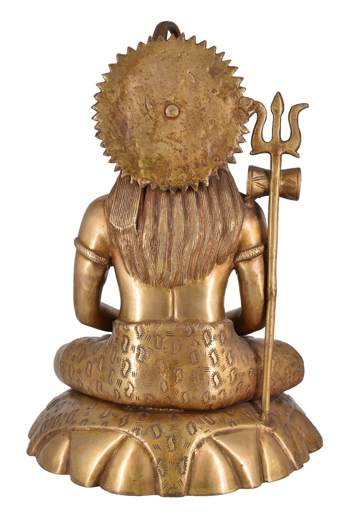 White Whale Lord Shiva Brass Statue Idol Sculpture Hindu God Natraja Shiv Figurine Home Décor