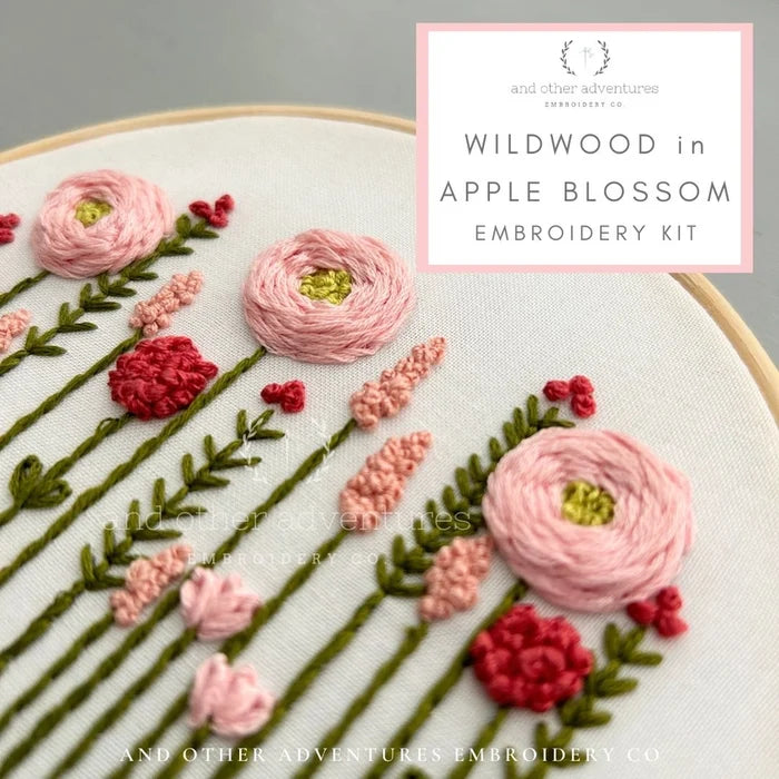 Wildwood Apple Blossom Hand Embroidery Kit #4107WS