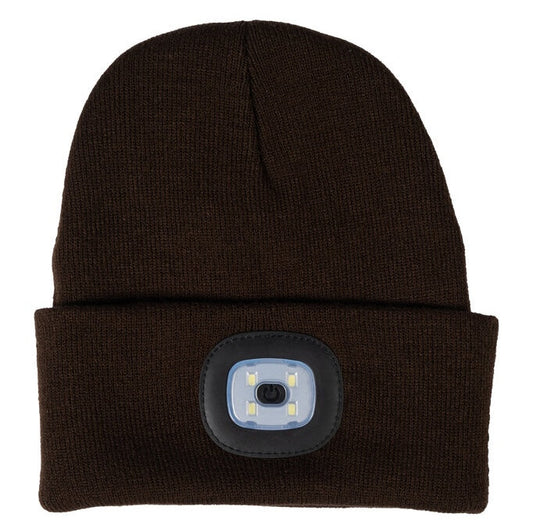 Winter Beanie with Headlight