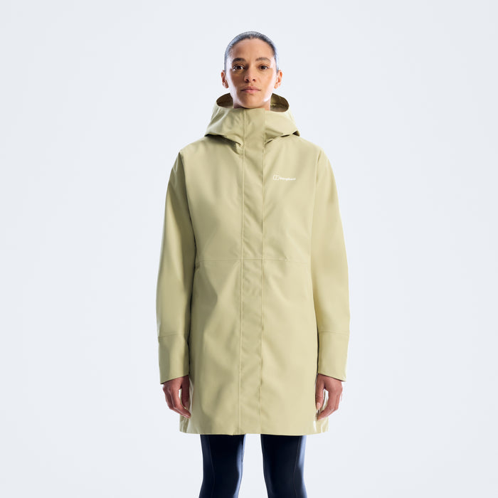 Women's Omeara Long Waterproof Jacket - Green