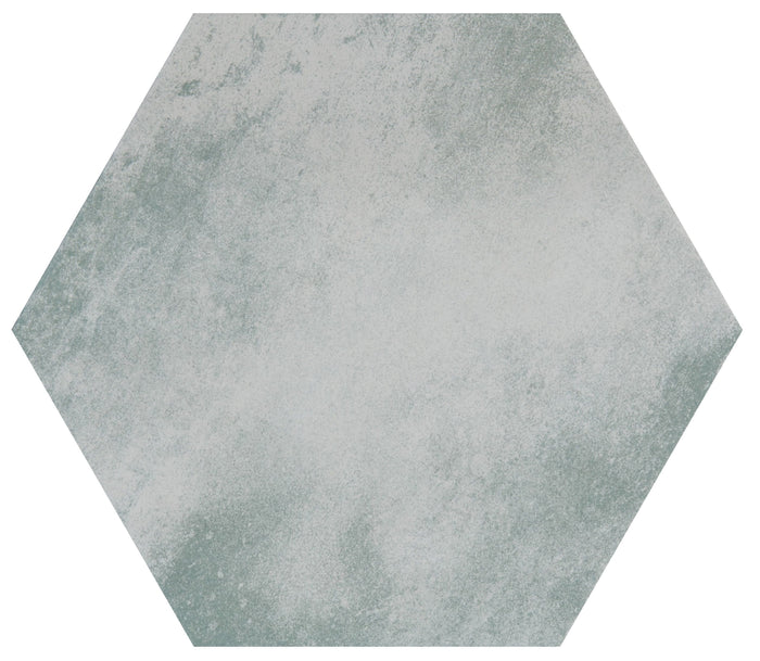 Hexagonal tile on a white background