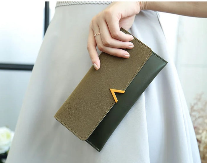 WW140 - Long Ladies Simple Zipper Wallet