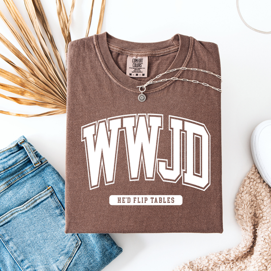 WWJD Flip Tables Graphic Tee