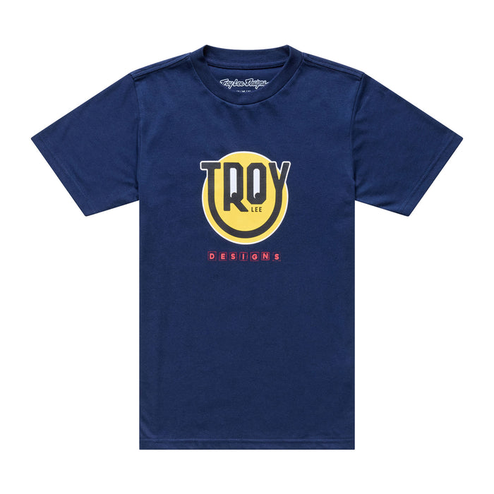 Youth Short Sleeve Tee Happy Dayz Navy