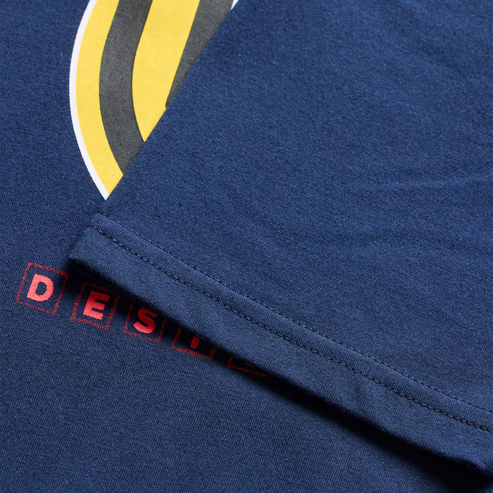 Youth Short Sleeve Tee Happy Dayz Navy