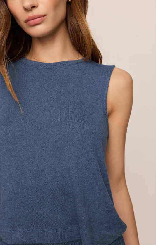 Z Supply Sloane Soft Knit Tank in True Navy