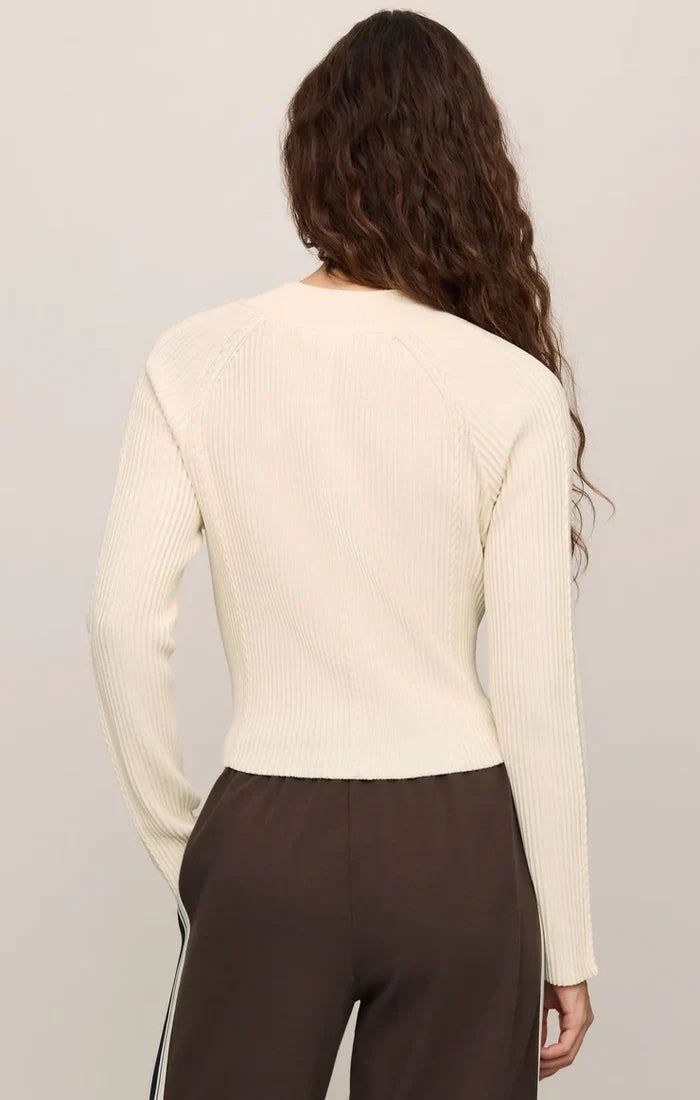 Z Supply Summit Half Zip Sweater in Sandstone